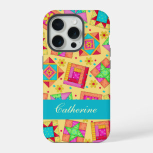Jaune Coloré Quilt Bloc Personnalisé
