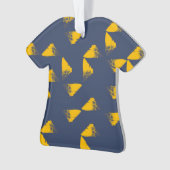 Jaune, cool, unique, triangles tendance (devant)