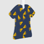 Jaune, cool, unique, triangles tendance (devant)