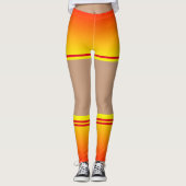 Jaune Couleur Couleur Coucher Leggings Faux Chauss (Devant)
