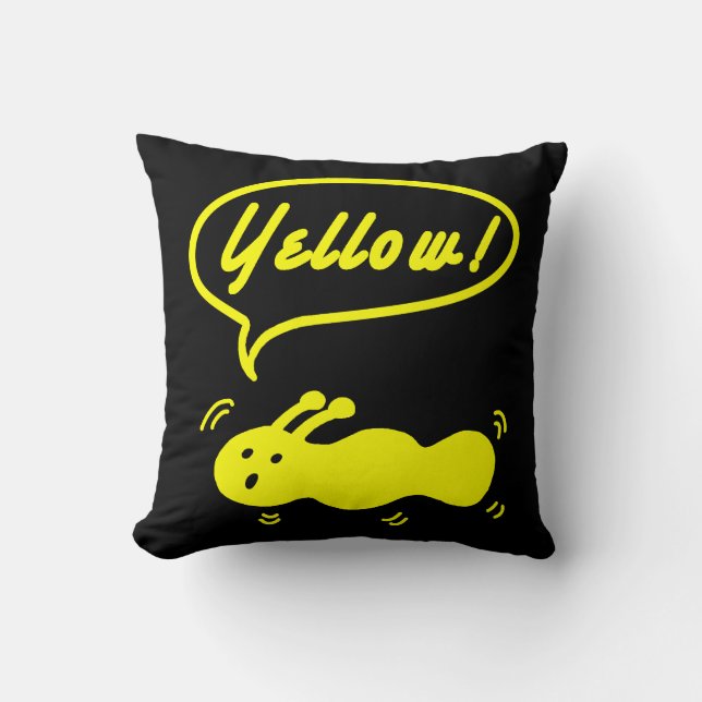 Jaune! Coussin décoratif (Recto)