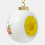 Jaune Daisy ornements personnalisés (Gauche)