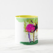 Jaune d'amour de Moos tasse combinée de 11 onces (Centre)