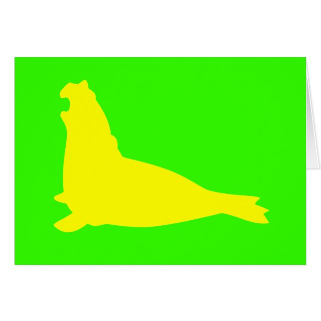 Jaune de carte de joint d'éléphant (Devant horizontal)