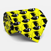 Jaune de robe de casquette de cravate d'obtention (Roulé)