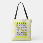 Jaune de sac de BINGO-TEST de bonne chance barré (Dos)