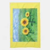 Jaune de serviette de cuisine de tournesols de (Vertical)