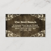 Jaune de suède de brun de carte de visite d'étoile (Dos)