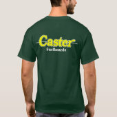 Jaune de T-shirt de roulette sur le vert (Dos)