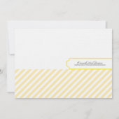 Jaune des invitations | de Fête de la mariée (Dos)