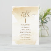 Jaune doré, Cartes de plan d'assise avec les noms  (Debout devant)