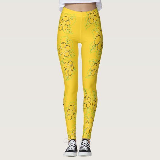 Jaune doré - Leggings (Devant)