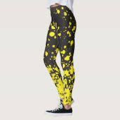 Jaune Doted Élégante Femmes Leggings (Gauche)