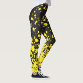 Jaune Doted Élégante Femmes Leggings (Droite)