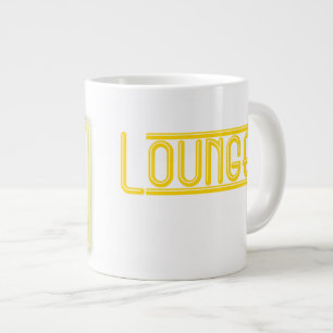 Jaune enorme de néon de tasse de fainéant