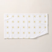 Jaune et blanc Bouteille Fleurs Ensemble de servie (Serviette à main)