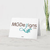 jaune et blanc Chic Business Merci Cartes (Dos)