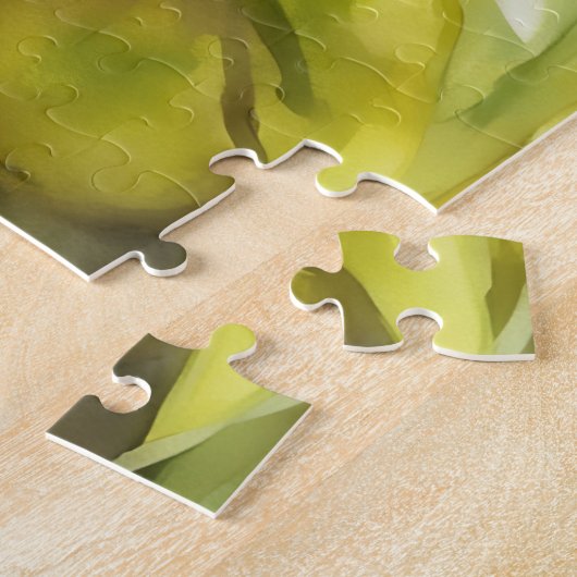 Jaune et blanc Hollandais Iris Art Puzzle (Côté)