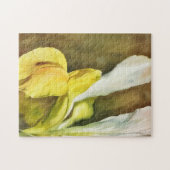 Jaune et blanc Hollandais Iris Art Puzzle (Horizontal)