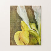 Jaune et blanc Hollandais Iris Art Puzzle (Vertical)