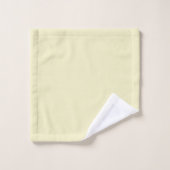 Jaune et bleu Aquarelle Jaune Jeu de Monogrammes F (Gant de toilette)