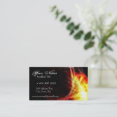 Jaune et carte de visite rouge de fractales de (Debout devant)