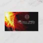 Jaune et carte de visite rouge de fractales de (Dos)