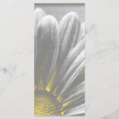 Jaune et Gris Floral Faits saillants Programme de  (Dos)