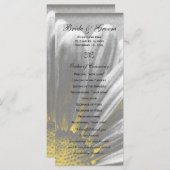 Jaune et Gris Floral Faits saillants Programme de  (Devant / Derrière)