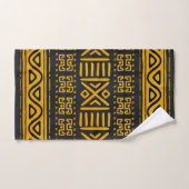 Jaune et noir africains ethniques de motif (Serviette à main)