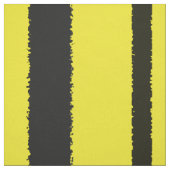 Jaune et noir gaffez le tissu de rayures de (Échantillon)