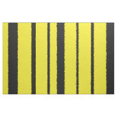 Jaune et noir gaffez le tissu de rayures de (Fat Quarter)