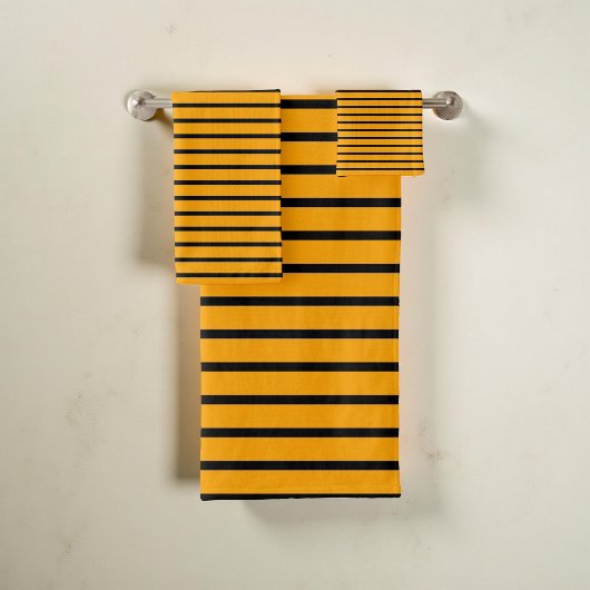 Jaune et Noir Motif moderne, élégant