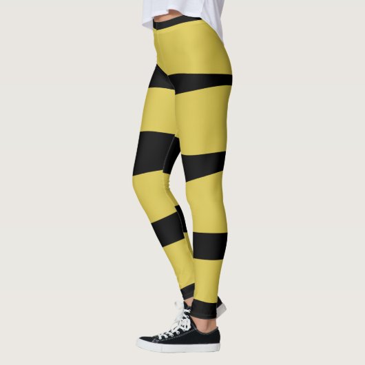 Jaune et noir rayé Legging (Gauche)