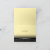 Jaune et noire en dentelle douce16 Carte de remerc (Intérieur)