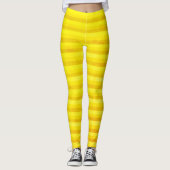 Jaune et ocre Stripes leggings (Devant)