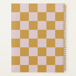 Jaune et rose à carreaux