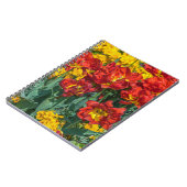 Jaune et rouge fleurit le carnet (Côté gauche)