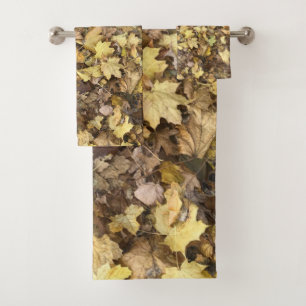 Jaune Feuilles d'Automne Jaune Serviette