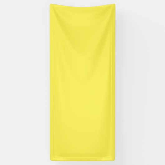 Jaune #FFF555, Bannière en Vinyle doré (Vertical)