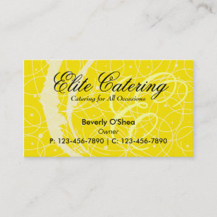 Jaune flamand de carte de visite professionnelle