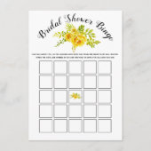 Jaune fleurs nuptiale carte de jeu (Devant)