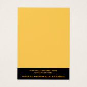 Jaune Fleurs Script Collier Bijoux Display (Dos)