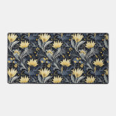 Jaune Floral Dark Art Nouveau Motif (Recto)