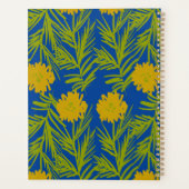 Jaune Floral Enseignant School Homeschool Planner (Dos)