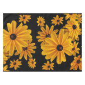 Jaune Floral Jaune Oeil Noir Susan Fleurs Nappe (Devant (Horizontal))