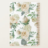 Jaune Floral Rose Business Planner (Dos)