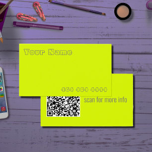 jaune fluorescent - ajouter du code QR