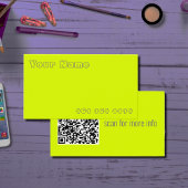 jaune fluorescent - ajouter du code QR