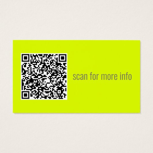 jaune fluorescent - ajouter du code QR (Dos)